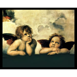 Sistine Madonna - Cherubini Detail