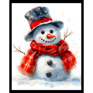 Snowman in Red