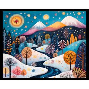 Starlit Winter Valley