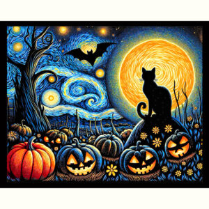 Starry Halloween Night