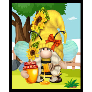 Sunflower Bee Gnome