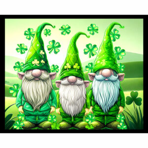 Three Green Gnomes
