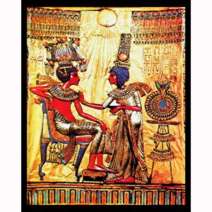 Tutankhamen Anointed by His Wife