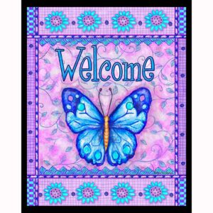 Welcome Blue Butterfly
