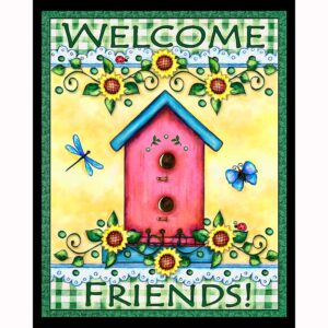 Welcome Friends Birdhouse