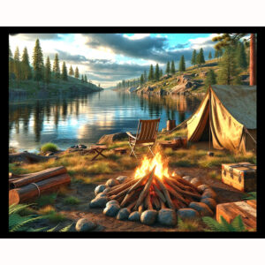 Whispering Pines by the Lake