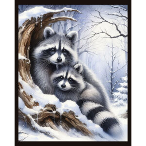 Winter Raccoons