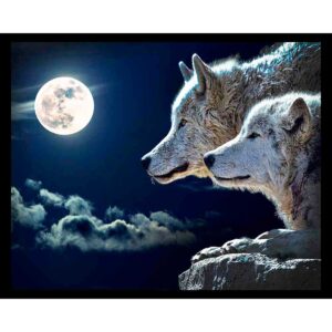 Wolves and Moon