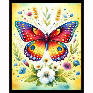 Gold and Purple Butterfly